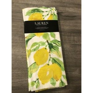 New LAUREN Ralph Lauren Kitchen Towels 2 PC Lemons Cotton Lemon Tree Branch